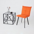 Кресло РУБИК U, Velutto 27 терракотовый велюр/черный